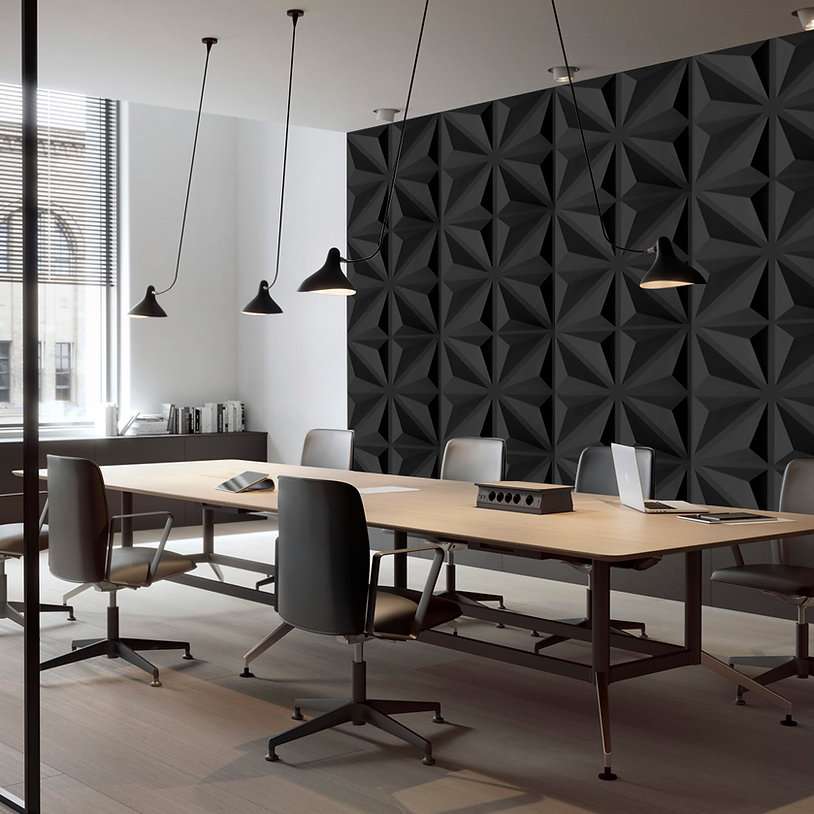 Panel 3D Black Iris