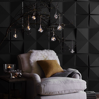 Panel 3D Black Sophie